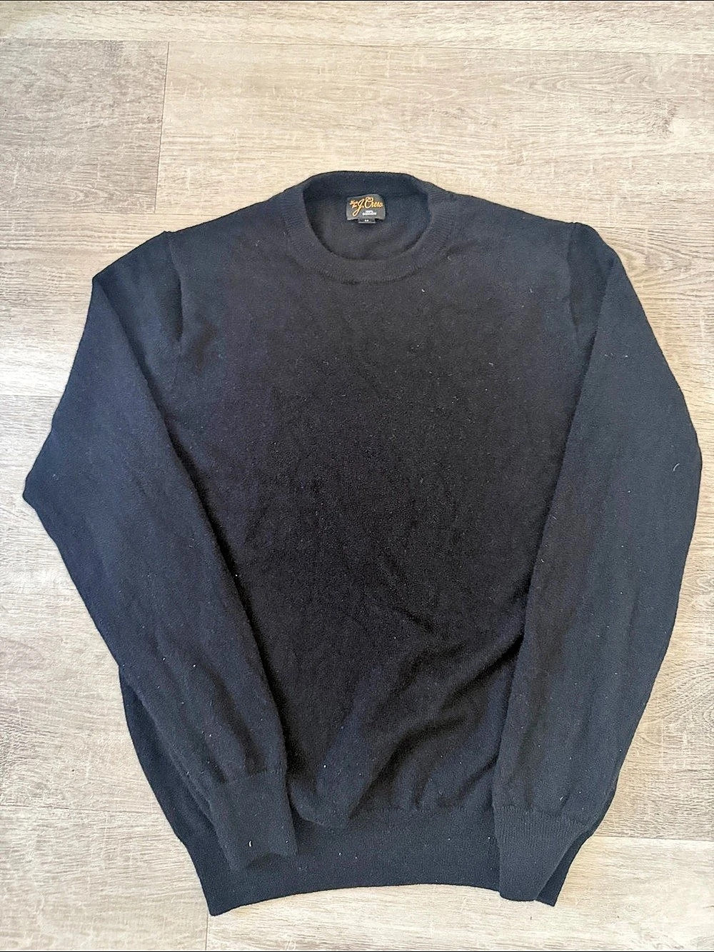 J.Crew Men's Cashmere Crewneck Sweater Black Medium